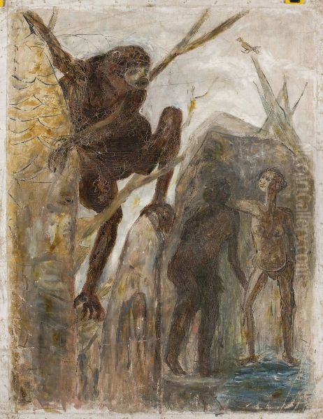 Landscape with a monkey - view 1