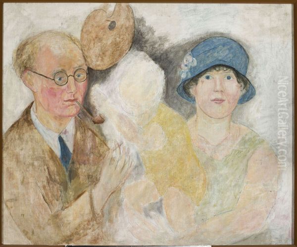 Portrait of a painter and his family (M. Gromaire) - view 1