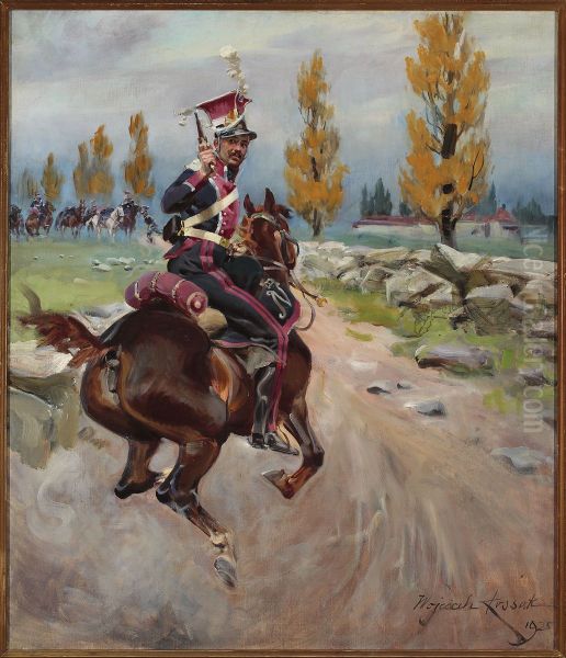 Light cavalryman on reconnaissance - view 1