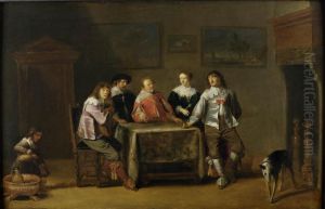 Scene d'interieur by Christoffel Jacobsz van der Laemen