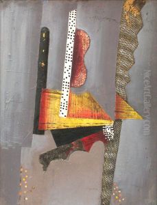Kubistisk komposition by Vilhelm Lundstrom