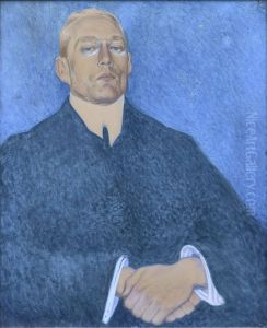 Johannes V. Jensen by Valdemar Andersen