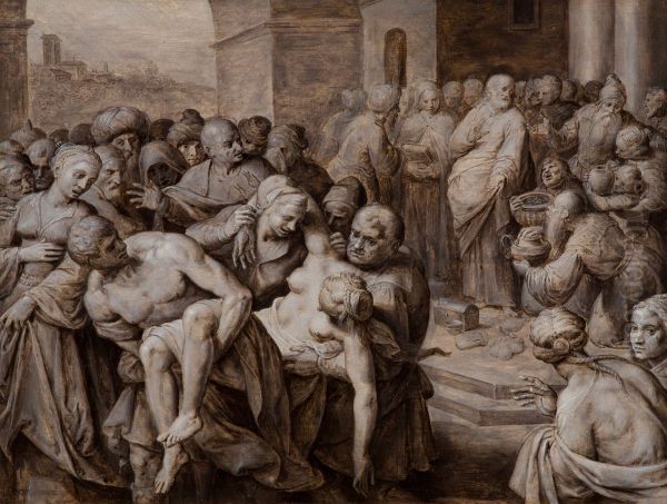 Death of Sapphira - view 1