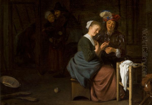 Genre Scene (Couple in the Interior) - view 1