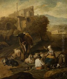Pastoral Scene Against Ruins Pastoral Scene Against Ruins