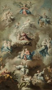 Alegoryczna scena religijna z Matka Boska II by unknown