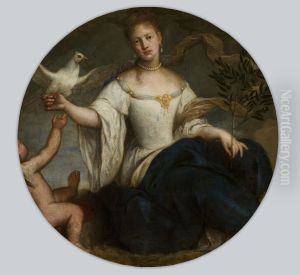 Allegory of Peace - Woman with a Pigeon by unknown