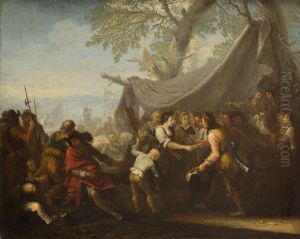 Event at a Military Camp (Wedding at a Military Camp) by Rugendas, Georg Philipp I