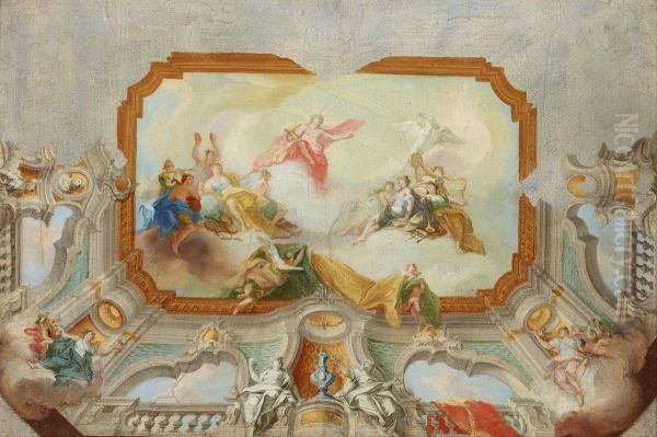 Apollo z Muzami - projekt plafonu - view 1