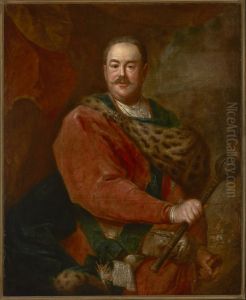 Portrait of Jan Klemens Branicki (1689-1771), Grand Hetman of the Crown by Augustyn Mirys