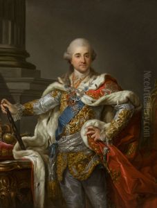 Portret Stanislawa Augusta w stroju koronacyjnym by Marcello Bacciarelli