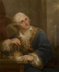 Portret alegoryczny Stanislawa Augusta Poniatowskiego z klepsydra by Marcello Bacciarelli
