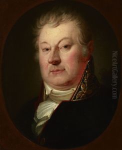 Portret Szymona Malewskiego by Jozef Oleszkiewicz