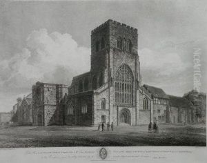 'view Of The Abbey Church Of St Peter And 'view Of The Abbey Church Of St Peter And