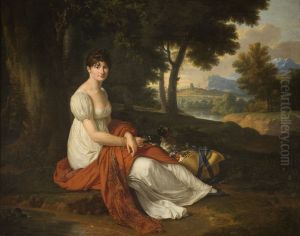 Portret Elzbiety z Laskiewiczow Skotnickiej (1781- 1849) zony Michala Skotnickiego Portret Elzbiety z Laskiewiczow Skotnickiej (1781- 1849) zony Michala Skotnickiego