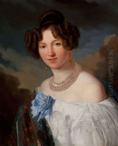 Portret Sydonii z baronow Rollerow Henochowej (kopia ?) by Franciszek Ksawery Lampi