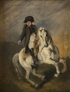 Napoleon on a Grey Horse by Piotr Michalowski