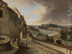 "View from Wawel" by Jan Nepomucen Glowacki by Aleksander Plonczynski
