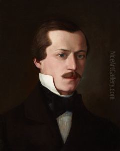 Portret Adolfa Pollera by Andrzej Grabowski