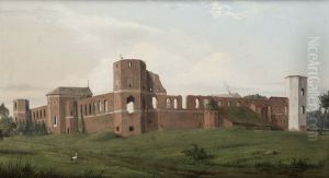Castle Ruins at Olszany by Wincenty Dmochowski