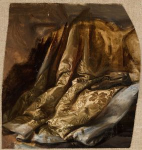 Fragment of the Cover of Quinn's Bed. Study to the Painting "The Death of Barbara Radziwill"