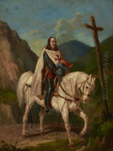 Knight on Horseback by Artur Grottger