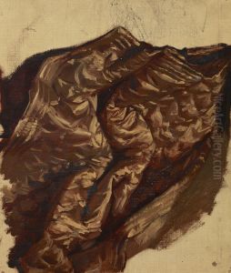Studium brokatowej draperii