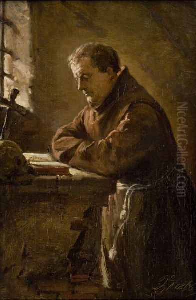 Praying Monk - view 1