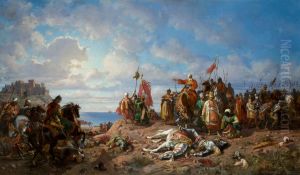 Death of Wladyslaw Jagiellon near Varna by Stanislaw Chlebowski