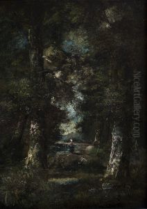 Landscape (Path in the Woods) by Narcisse Virgilio Diaz