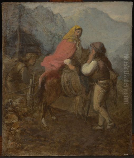 A Highlander Woman on Horseback - view 1