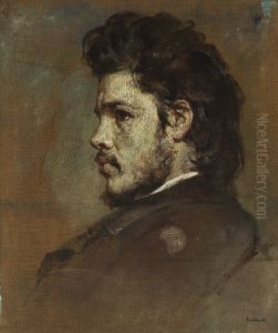 Portrait of the Sculptor Stefan Jarzymowski / Offering of the Crown to Piast - two-sided painting