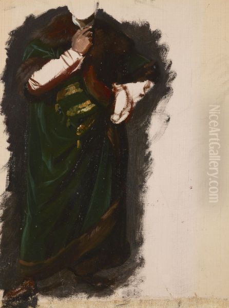 Study of Wladyslaw Jagiello's Garment to the Painting "The Oath of Queen Jadwiga" - view 1