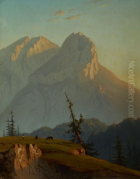 Mount Muran in the Tatra Mountains at Sunrise - view 1