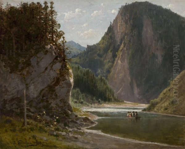 The Dunajec River in the Pieniny Mountains - view 1