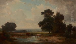Landscape with Cows at a Watering-Place