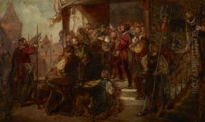 Presenting the Fowler to the Fowler Brotherhood (Sketch) by Wladyslaw Luszczkiewicz