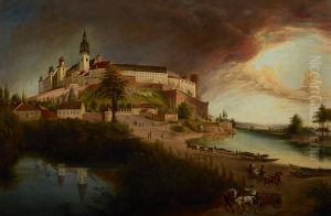 "View of Wawel" by Jan Nepomucen Glowacki by Jan Nepomucen Glowacki