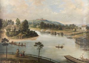View of Krakow by Saturnin Swierzynski