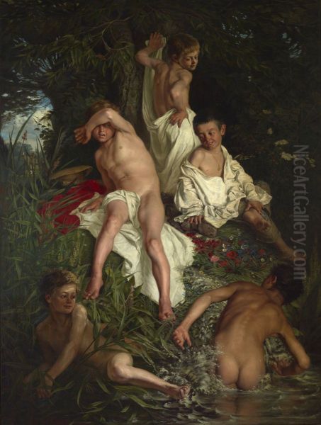 Boys Bathing - view 1