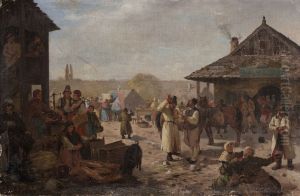 Fair in a Small Town by Seweryn Bieszczad