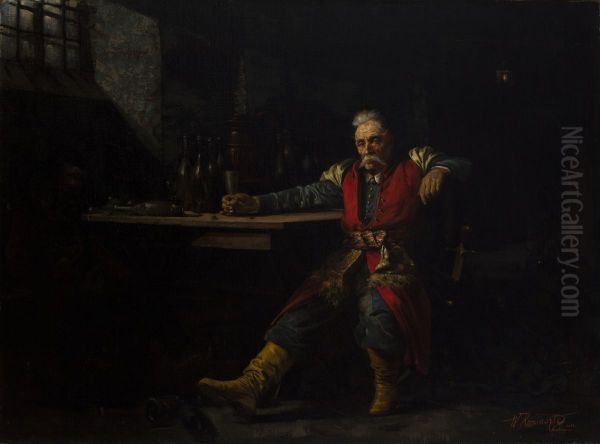 Nobleman Drinking Mead - view 1