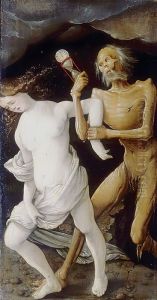 Death chases a Maiden by Hans Baldung Grien