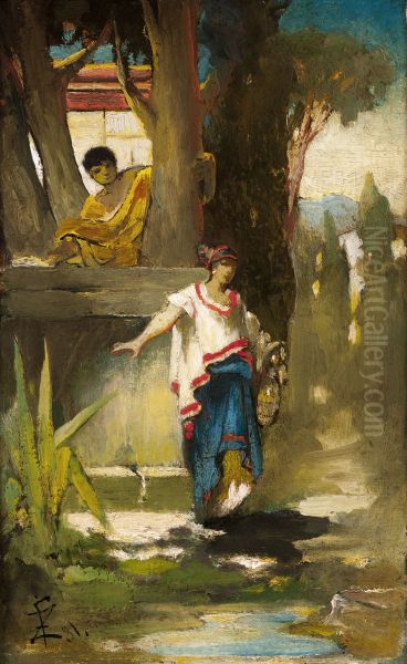 Roman Woman by the Well - view 1