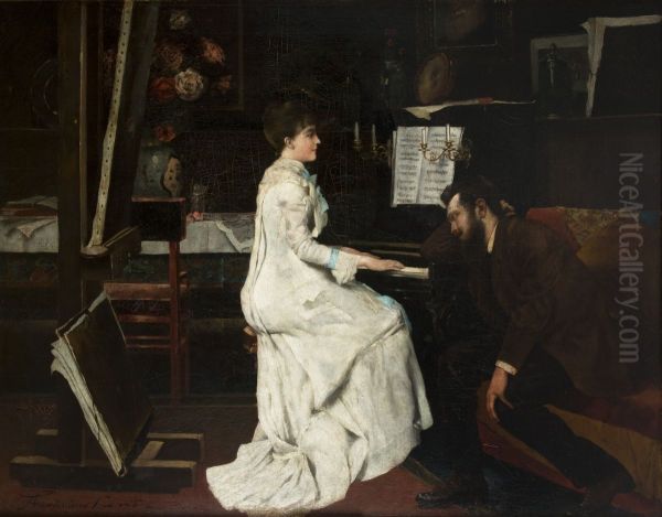 At the Piano - view 1