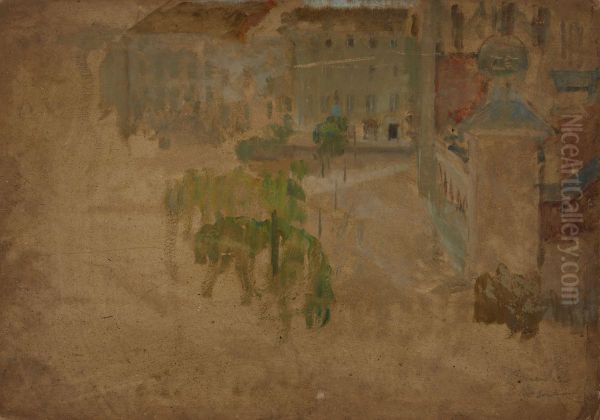 Main Market Square in Krakow - Fragment of a Street - view 1