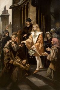 Saint Casimir Giving Alms