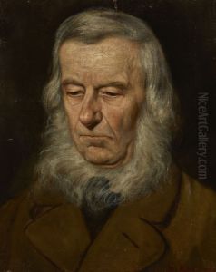 Study of the Head of an Old Man by Waclaw Koniuszko