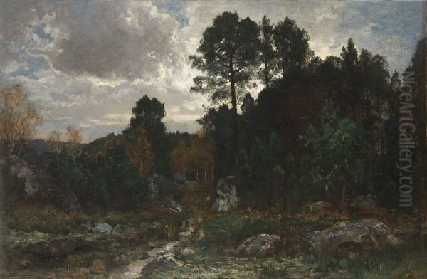 Solitary Walk at Fontainebleau - view 1