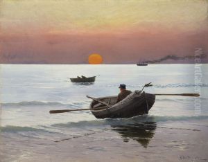 Sunset on the Sea by Stanislaw Witkiewicz